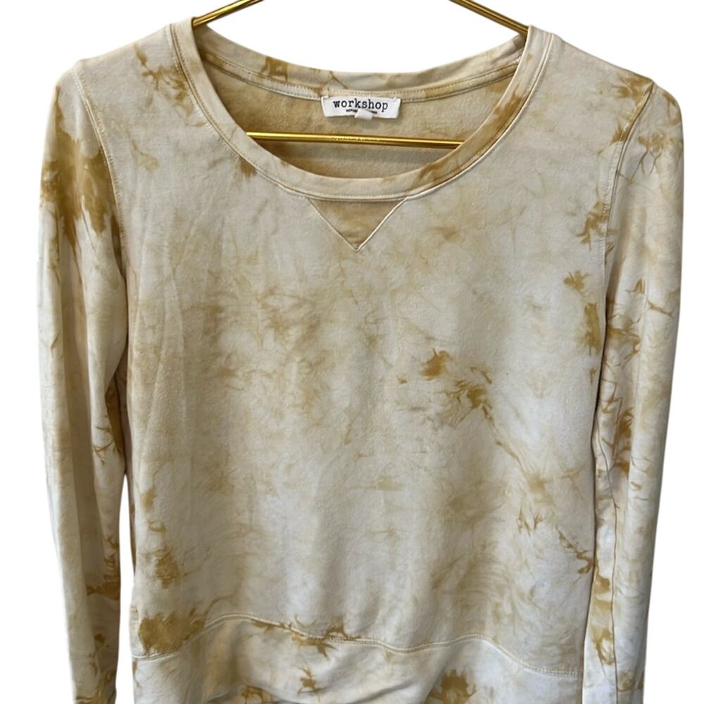 Workshop Republic Clothing Yellow Tie dye Yellow Long Sleeve T-shirt Size XS